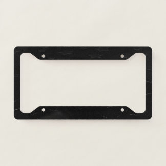 Create Your Own Minimalist Star Background - Black License Plate Frame