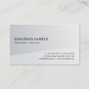 Create Your Own Minimalistic Elegant Plain Luxury Business Card