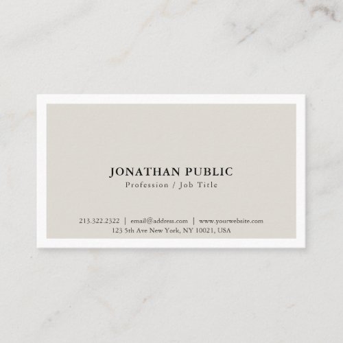 Create Your Own Minimalistic Simple Modern Elegant Business Card