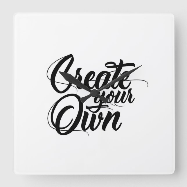 Create Your Own Minimalistic Wall Clock (Front)