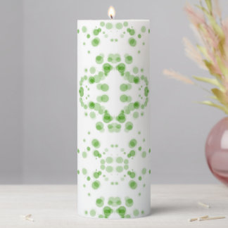 Create Your Own - Mirrored Bokeh on White Pillar Candle