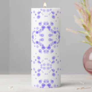 Create Your Own - Mirrored Bokeh on White Pillar Candle
