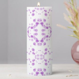 Create Your Own - Mirrored Bokeh on White Pillar Candle