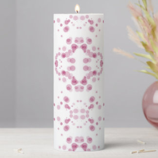 Create Your Own - Mirrored Bokeh on White Pillar Candle