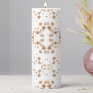 Create Your Own - Mirrored Bokeh on White Pillar Candle