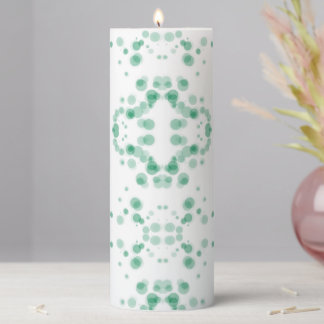 Create Your Own - Mirrored Bokeh on White Pillar Candle