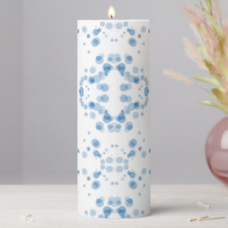 Create Your Own - Mirrored Bokeh on White Pillar Candle