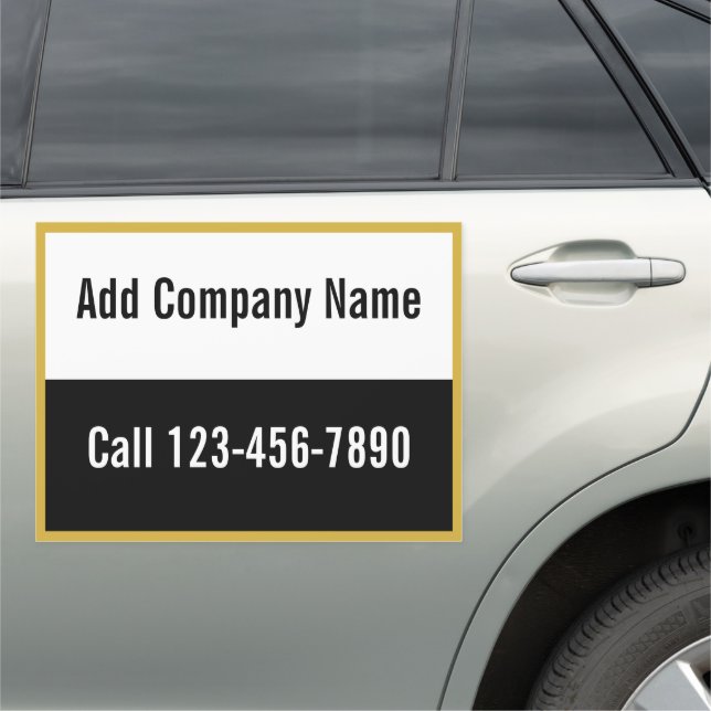 Create Your Own Mobile Ad | Company Name & Phone Car Magnet (In Situ)