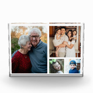 Create Your Own Modern 4 Family Photo Collage  Block