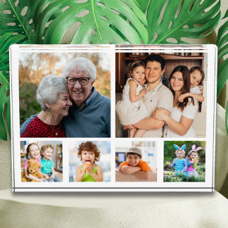 Create Your Own Modern 6 Family Picture Collage  Photo Block