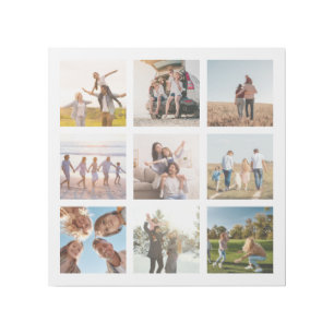 Create Your Own Modern 9 Photo Collage Square Gallery Wrap