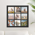 Create Your Own Modern 9 Photo Collage Square Poster<br><div class="desc">Create your own custom photo collage poster featuring 9 of your favorite pictures.</div>