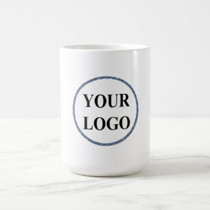 Create Your Own Modern Black White Personalized Coffee Mug