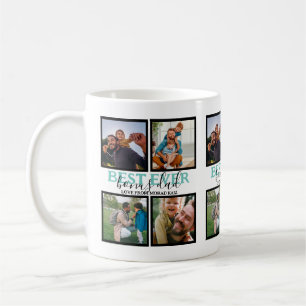 Create your own Modern Bonus Dad 4 Photo Collage Coffee Mug