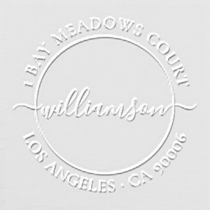 Create Your Own Modern Book Custom Name Library Embosser
