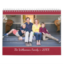 Create Your Own Modern Burgundy Cover 2020 Photo Calendar Create Your Own Modern Burgundy Cover 2020 Photo Calendar