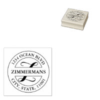 Create Your Own Modern Rubber Stamp | Zazzle