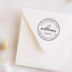Create Your Own Modern Calligraphy Return Address Self-inking Stamp