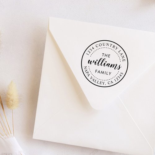 Create Your Own Modern Calligraphy Return Address Self_inking Stamp