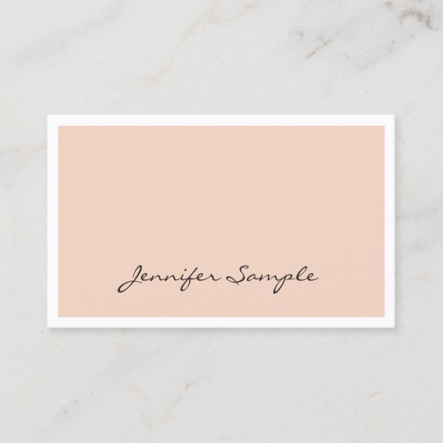 Create Your Own Modern Chic Professional Elegant Business Card (Front)