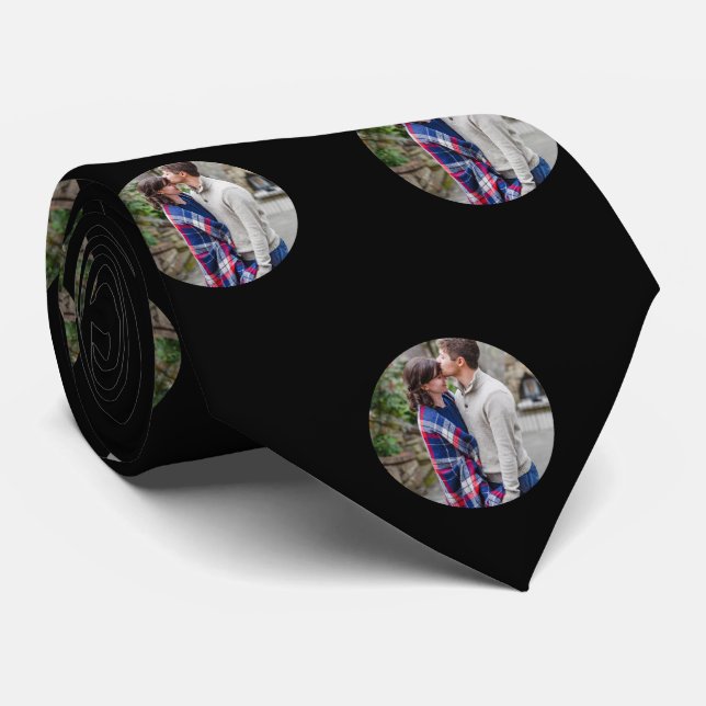 Create Your Own Modern Collage Photos Anniversary Neck Tie (Rolled)