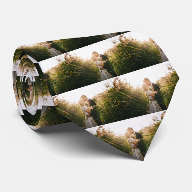 Create Your Own Modern Collage Photos Anniversary Neck Tie (Rolled)