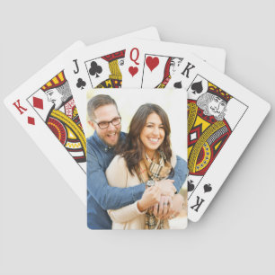 Create Your Own Modern Couple Photo Poker Cards