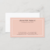 Create Your Own Modern Elegant Clean Plain Business Card (Front/Back)