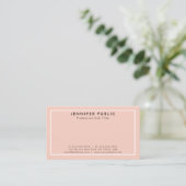 Create Your Own Modern Elegant Clean Plain Business Card (Standing Front)