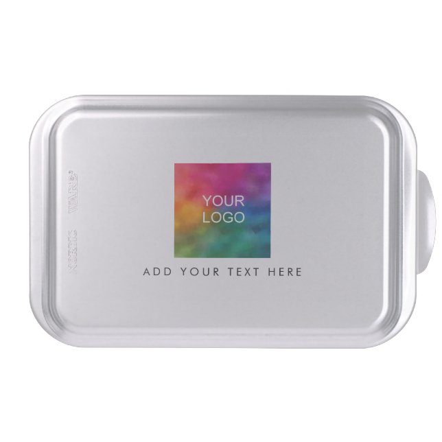 Create Your Own Modern Elegant Logo Template Best Cake Pan (Front)