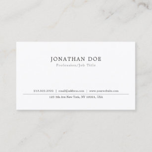 Create Your Own Modern Elegant Minimalist Template Business Card