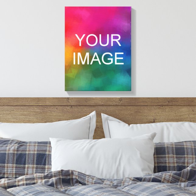 Create Your Own Modern Elegant Vertical High Class Canvas Print (Insitu(Bedroom))