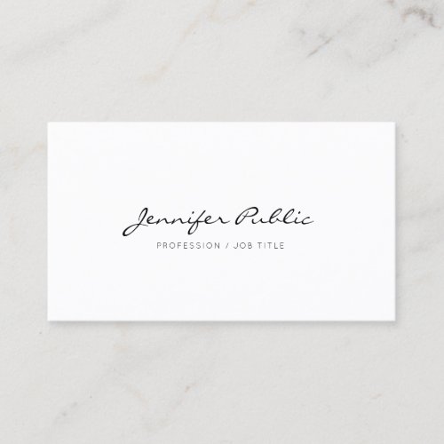 Create Your Own Modern Elegant White Smart Business Card