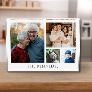 Create Your Own Modern Family Name 4 Photo Block