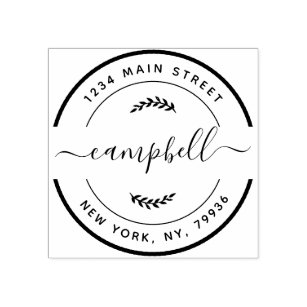 Return Address Stamps | Zazzle