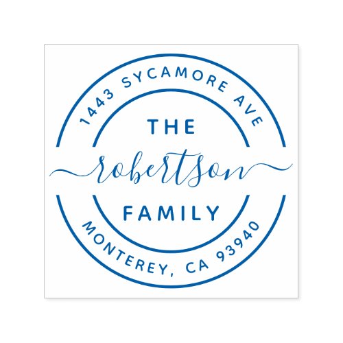 Create Your Own Modern Family Name Return Address Self-inking Stamp Create Your Own Modern Family Name Return Address Self_inking Stamp