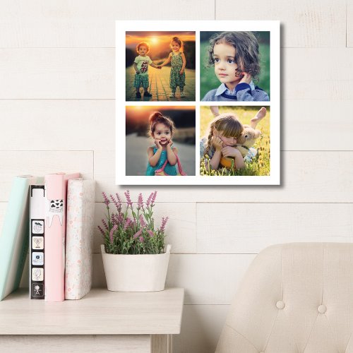 Create your own modern family photo collage gallery wrap