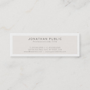 Create Your Own Modern Minimalist Elegant Design Mini Business Card