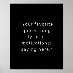 Create Your Own Modern Personalized Quote Poster