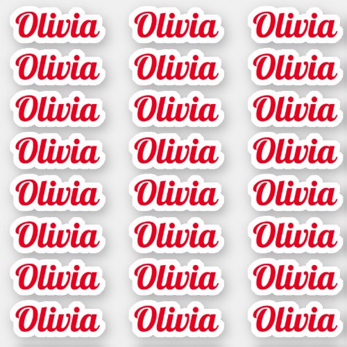 Create Your Own Modern Personalized Script Name St Sticker