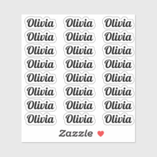 Create Your Own Modern Personalized Script Name Sticker