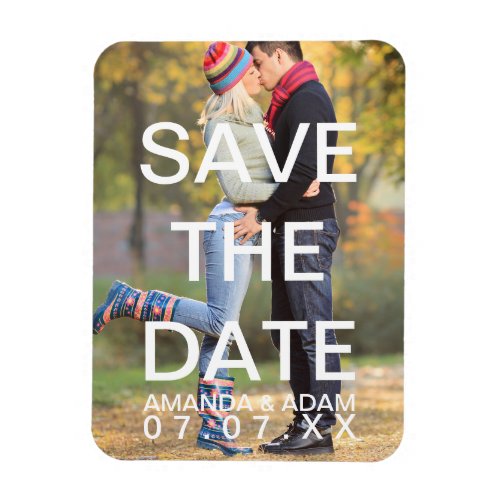 Create Your Own Modern Photo Save the Date Magnets