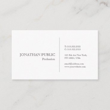 Create Your Own Modern Plain Simple Elegant Business Card ...