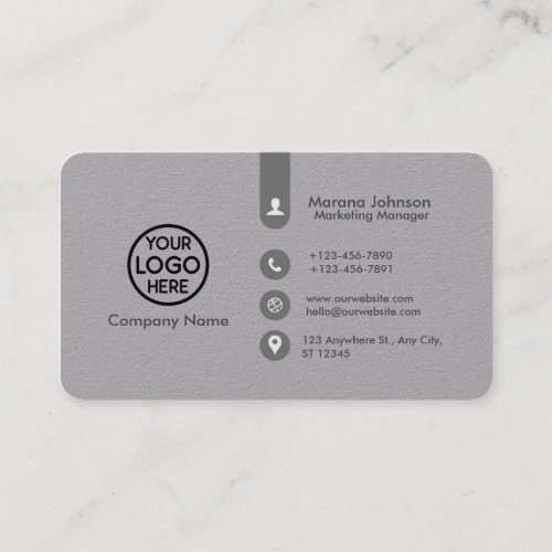 Create your own Modern Premium Grey Business Card