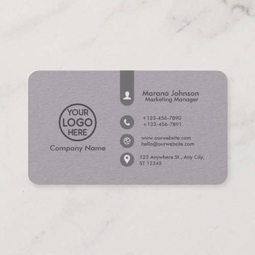 Create your own Modern Premium Grey Business Card