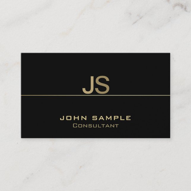 Create Your Own Modern Professional Elegant Business Card (Front)