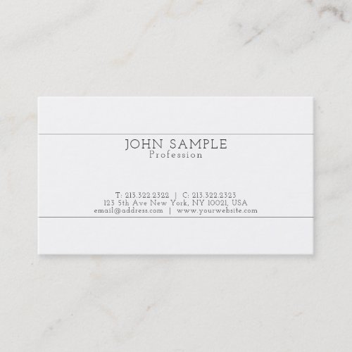 Create Your Own Modern Professional Elegant Simple Business Card