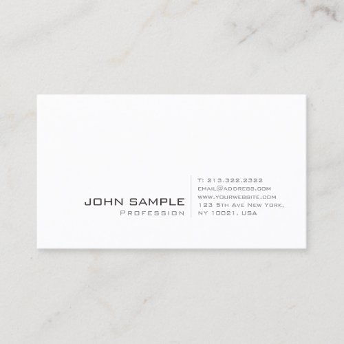 Create Your Own Modern Professional Elegant Simple Business Card