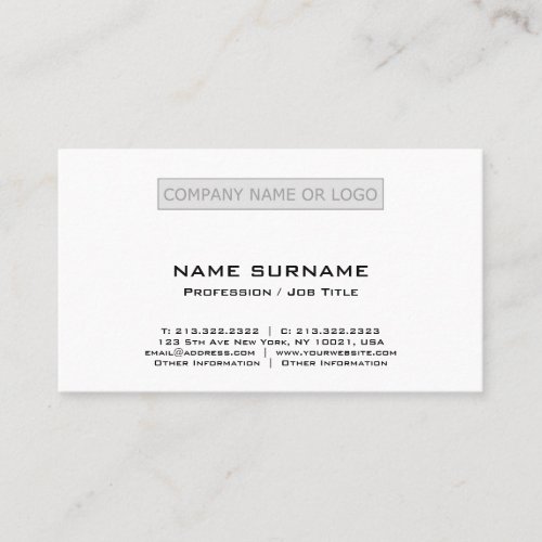 Create Your Own Modern Professional Simple Business Card