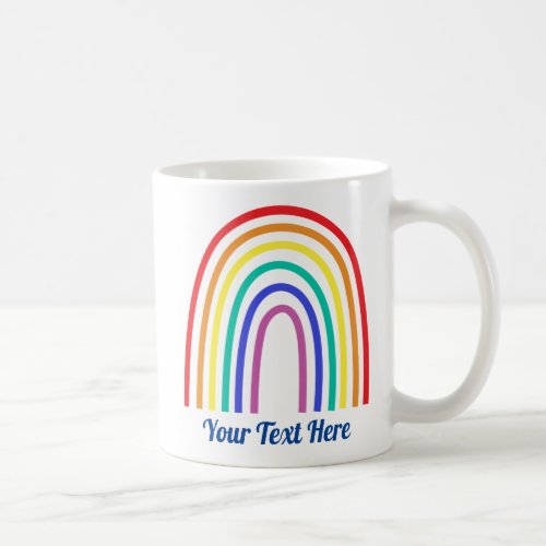 Create Your Own Modern Rainbow Teacher Coffee Mug